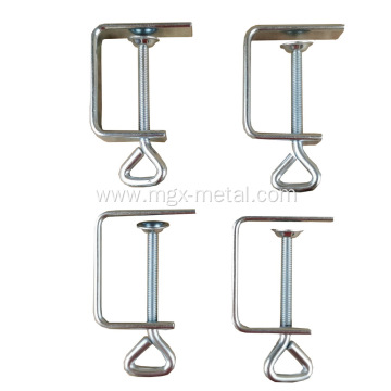 Zinc Plated Steel C Clamp For Desk Furniture